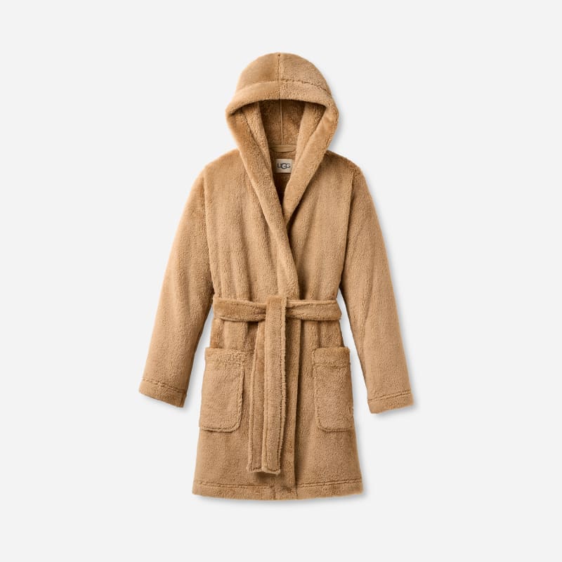 UGG® Women's Aarti Fleece Robes in Sand, Size 2X