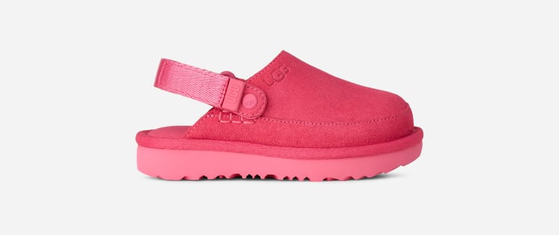 Sabot UGG Goldenstar per i bambini in Pink Bloom, Taglia 22, Camoscio
