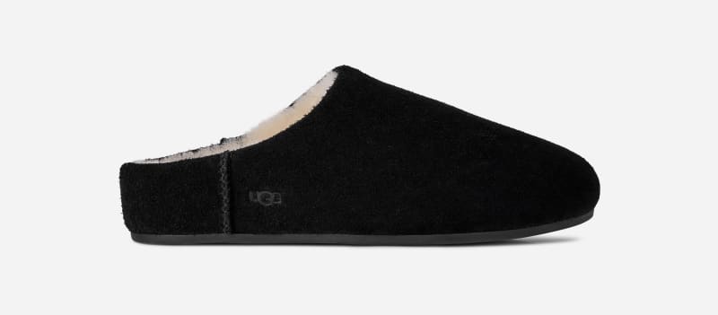 UGG® Women's Elea Slip-On Sheepskin Slippers in Black, Size 10