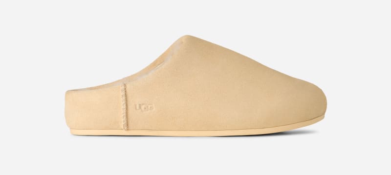 UGG® Women's Elea Slip-On Sheepskin Slippers in Pale Buttercup, Size 10
