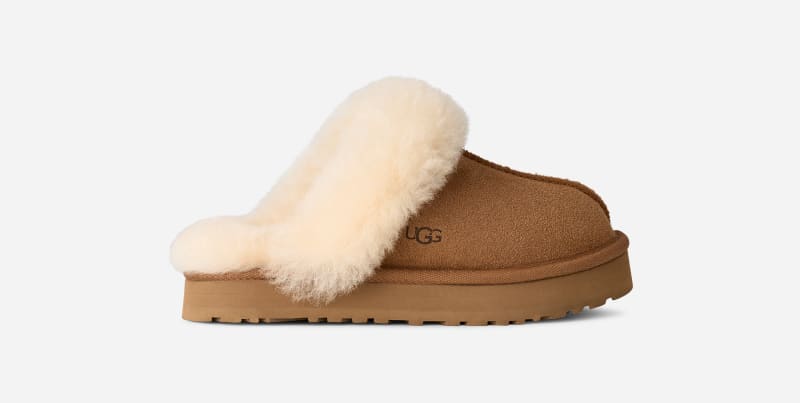 UGG Disquette for Kids in Brown, Size 3, Polyester/Wool