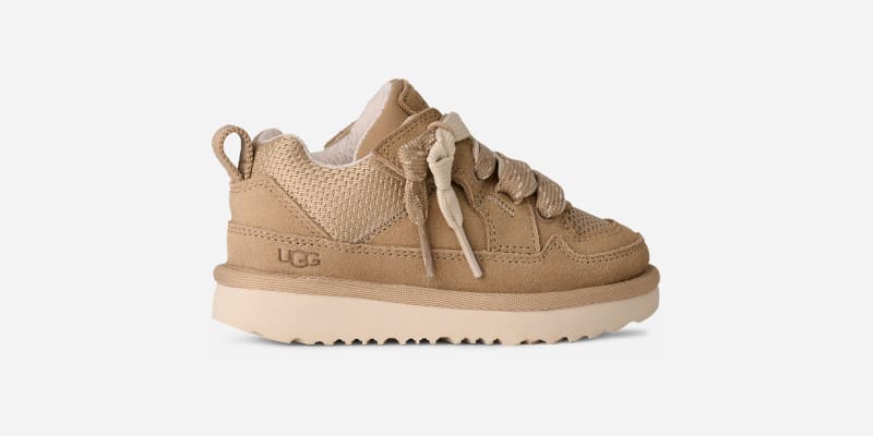 UGG Lo Lowmel Trainer in Brown, Taglia 23.5, Camoscio/Tessuto
