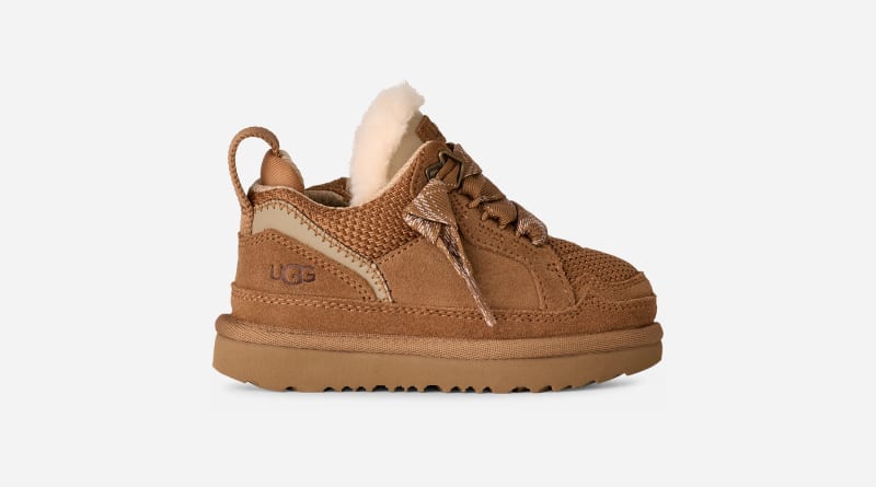 UGG Lowmel Trainer for Kids in Brown, Size 8, Suede/Polyester/Wool