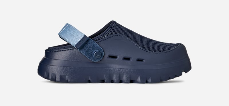 UGG PeakMod Clog for Men in Deep Ocean/Whale, Size 8, Textile/Polyester