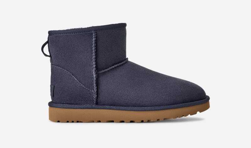 UGG Classic Mini II Boot for Women in Dark Indigo, Size 5, Suede