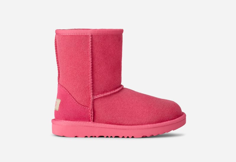 UGG® Kids' Classic II Boot Sheepskin Classic Boots in Pink Bloom, Size 3K