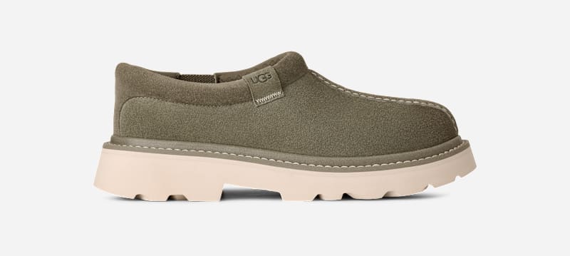 UGG Tasman Lug for Men in Green, Size 13, Suede/Polyester/Wool