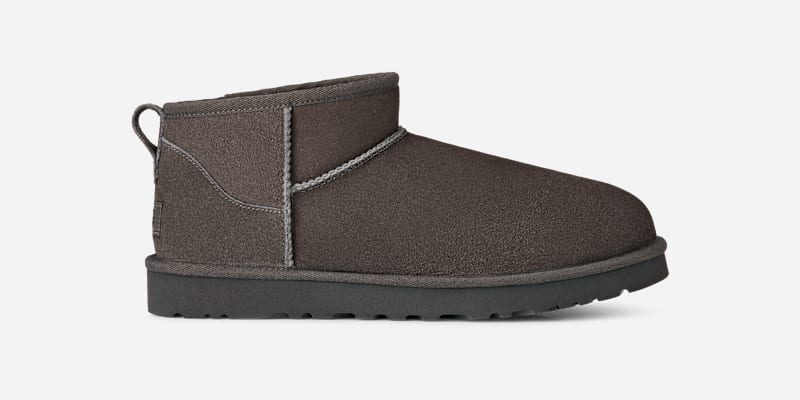 UGG Classic Ultra Mini Boot for Men in Magnolia Leaf, Size 12, Suede/Polyester/Wool