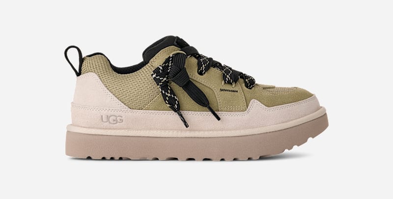 UGG Lo Lowmel Sneaker for Men in Muted Brass/Putty, Size 6, Suede/Polyester
