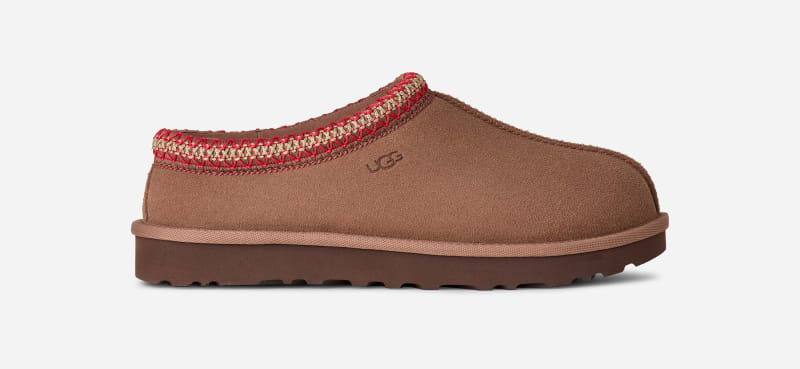 UGG Tasman II voor dames | Sheepskin instapschoenen op UGG .com/eu/nl/nl in Rocky Oak, Maat 42, Suede