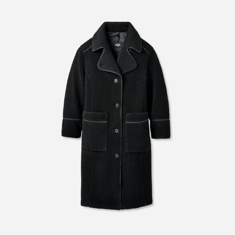 UGG Sema fluff Coat for Women in Black, Size XS, Polyester
