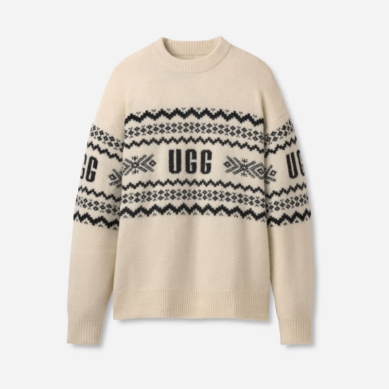 Kaelan UGG Isle-sweater in Cream Multi, Maat XS, Acrylic