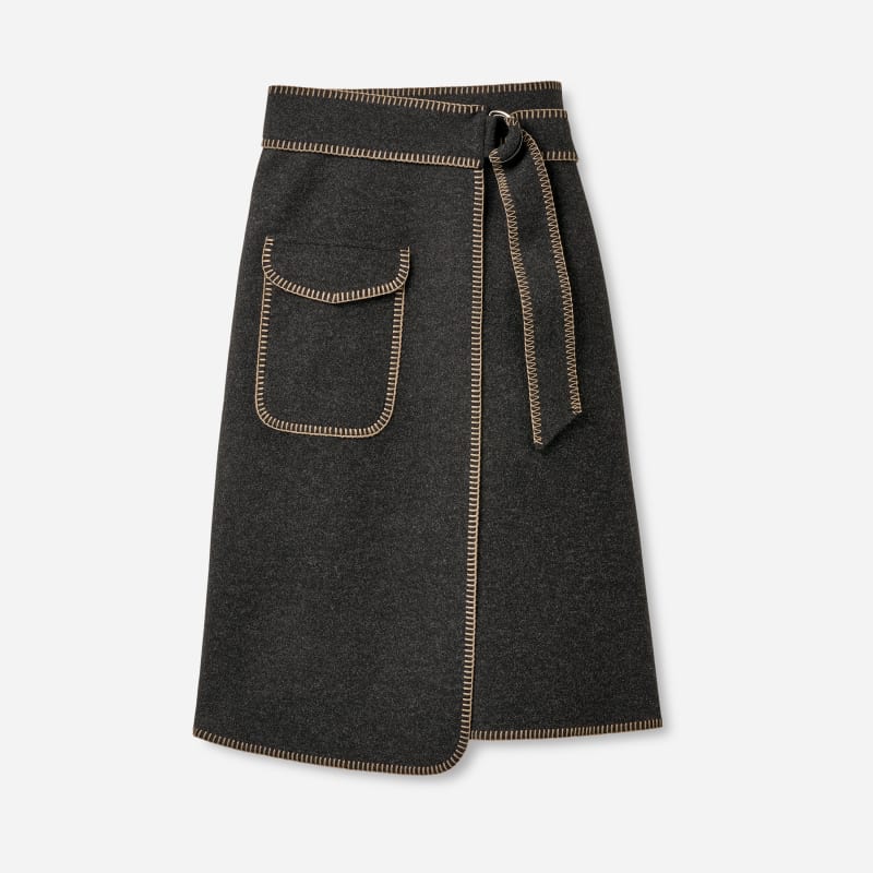 UGG Adina Wrap Skirt for Women in Black, Size Medium, Polyester