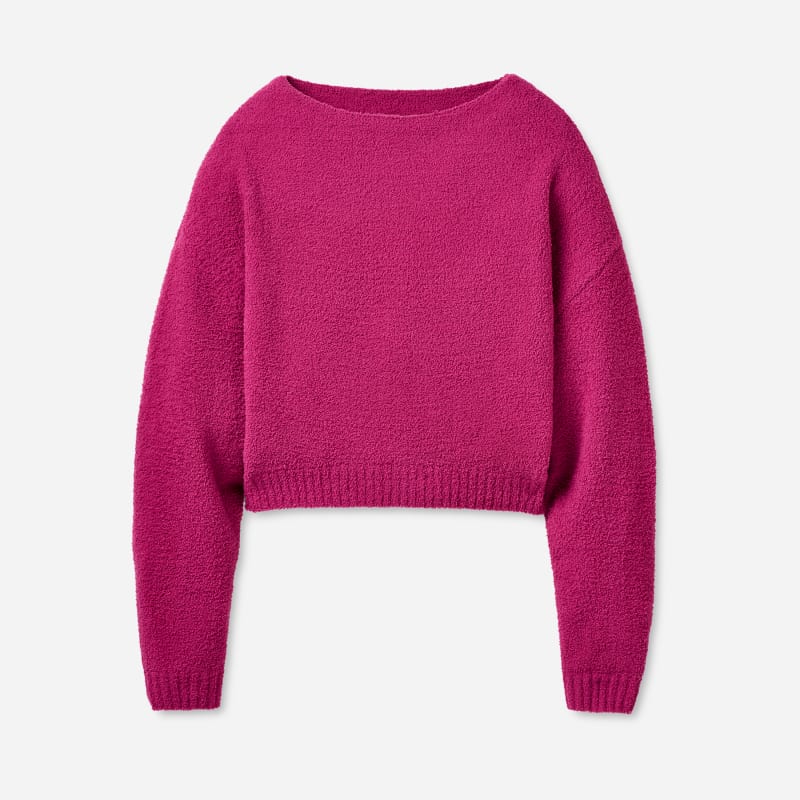 UGG Novalie Slouchy Pullover for Women in Chroma Pink, Size Large, Polyester