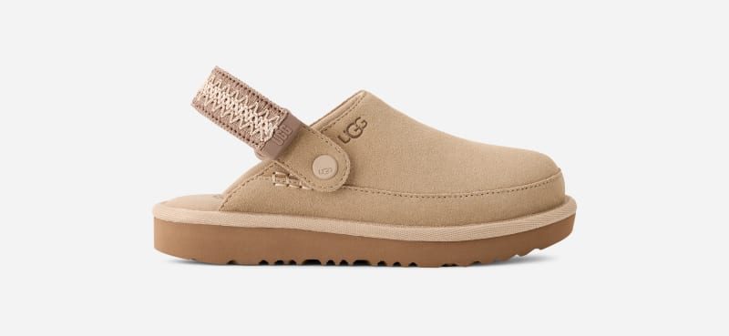 Sabot Goldenstar UGG braid in Brown, Taglia 33.5, Camoscio
