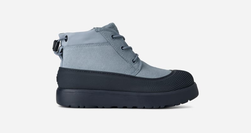UGG Neumel Weather Hybrid Boot for Kids in Deep Ocean/Whale, Size 11, Suede/Polyester/Wool