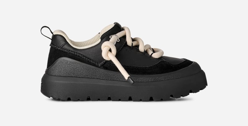 UGG Heritage Utility Trainer for Men in Black, Size 10, Leather/Polyester