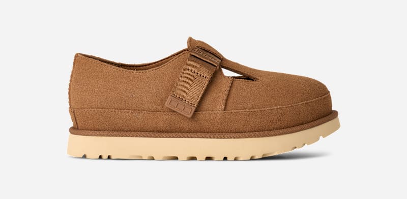 UGG Goldenstar Mary Jane for Women in Brown, Size 3, Suede/Polyester