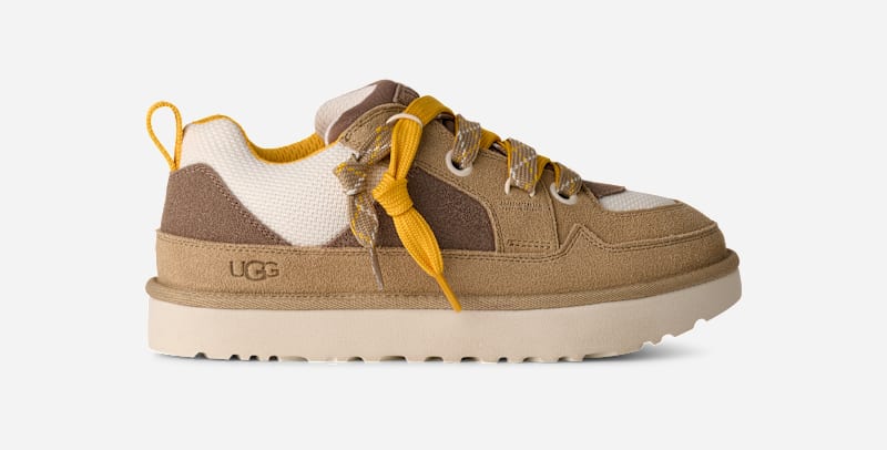 UGG Lo Lowmel in Brown, Taglia 48.5, Camoscio/Recycled Materials/Tessuto