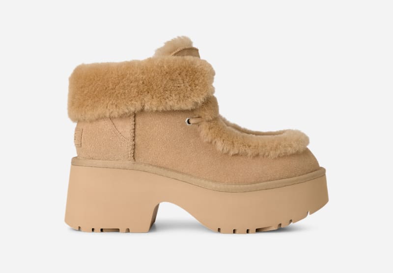 UGG Stivali Classic Esmee Lace Up in Brown, Taglia 40, Camoscio