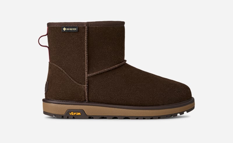 UGG Classic Mini GTX-laars in Dusted Cocoa, Maat 45, Suede
