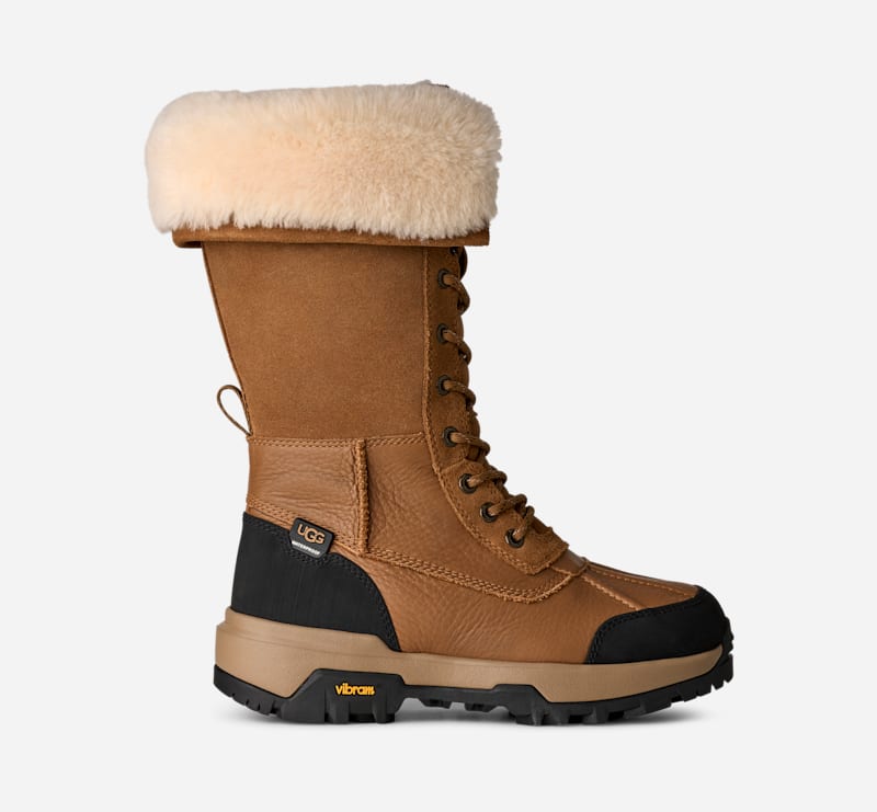 UGG Adirondack Boot Tall XXV for Women in Brown, Size 6, Leather/Polyester/Wool