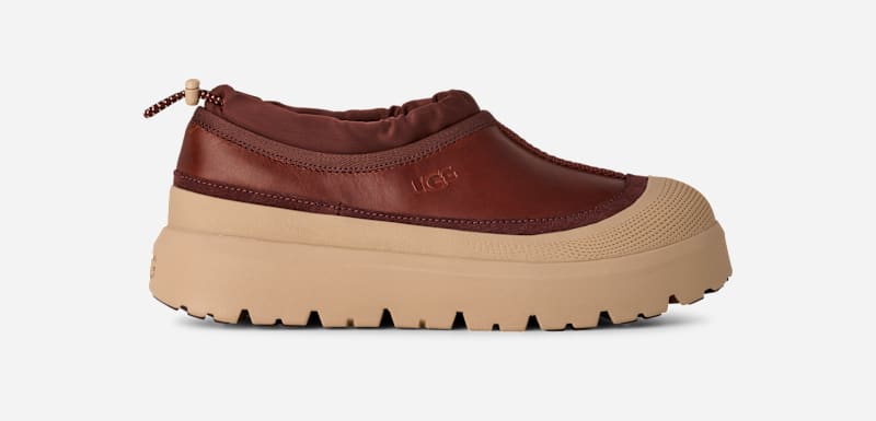 UGG Tasman Weather Hybrid for Men in Cordovan/White Pepper, Size 7, Leather/Polyester/Wool