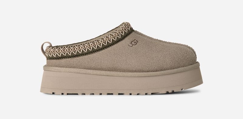 UGG Tazz II for Women in Cobble Grey, Size 4, Suede/Polyester
