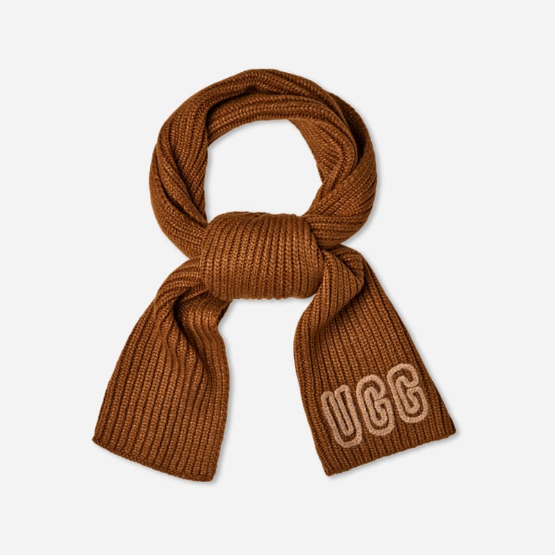 UGG Chunky Crafted Rib Scarf for Women in Deco, Size OS, Acrylic Blend/Wool