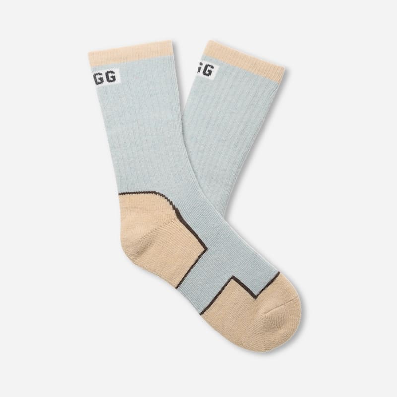 UGG Luann Winter Boot Sock for Women in Reef Blue/Cream, Size OS, Wool Blend/Polyester