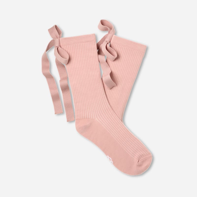 UGG Serenella Novelty Bow Sock for Women in Pink, Size OS, Cotton Blend/Polyester
