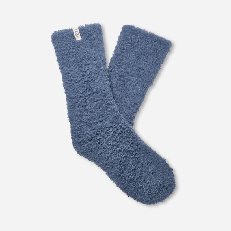 UGG Teddi Cozy Crew Sock for Women in Dart, Size OS, Polyester Blend/Recycled Materials