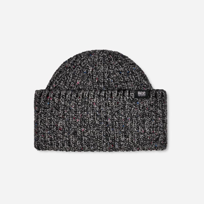 UGG Wide Cuff Confetti Gorro en Black, Mezcla Acrílica