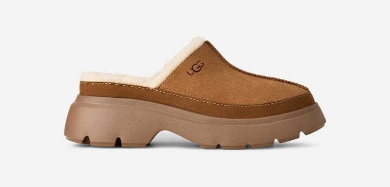 UGG Calimuze Clog in Brown, Maat 43, Suede