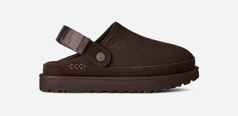 UGG Goldenstar Clog for Women in Dusted Cocoa, Size 7.5, Suede/Polyester