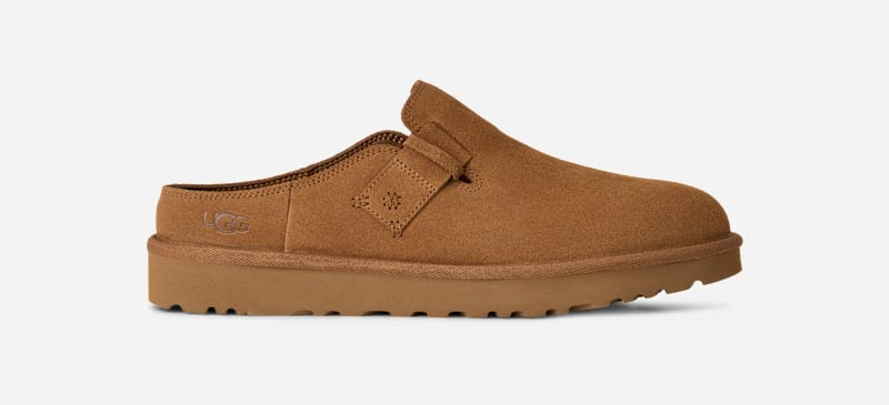 UGG Kalvin Clog for Men in Brown, Size 10, Suede/Polyester