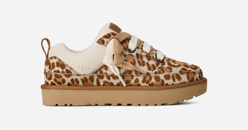UGG Lo Lowmel Plains sneaker in Felicity Leopard Jasmine, Maat 38, Cow Hair