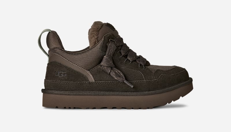UGG Lowmel Trainer for Men in Dense Smoke/Artichoke, Size 12, Suede/Textile/Recycled Materials