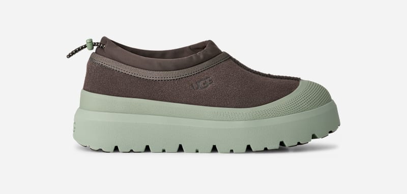 UGG Tasman Weather Hybrid for Men in Dense Smoke/Artichoke, Size 5, Suede/Polyester/Wool