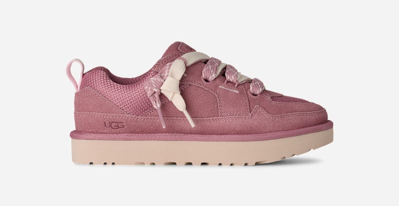 UGG Lo Lowmel Sneaker for Women in Horizon Pink, Size 5, Suede/Textile/Recycled Materials