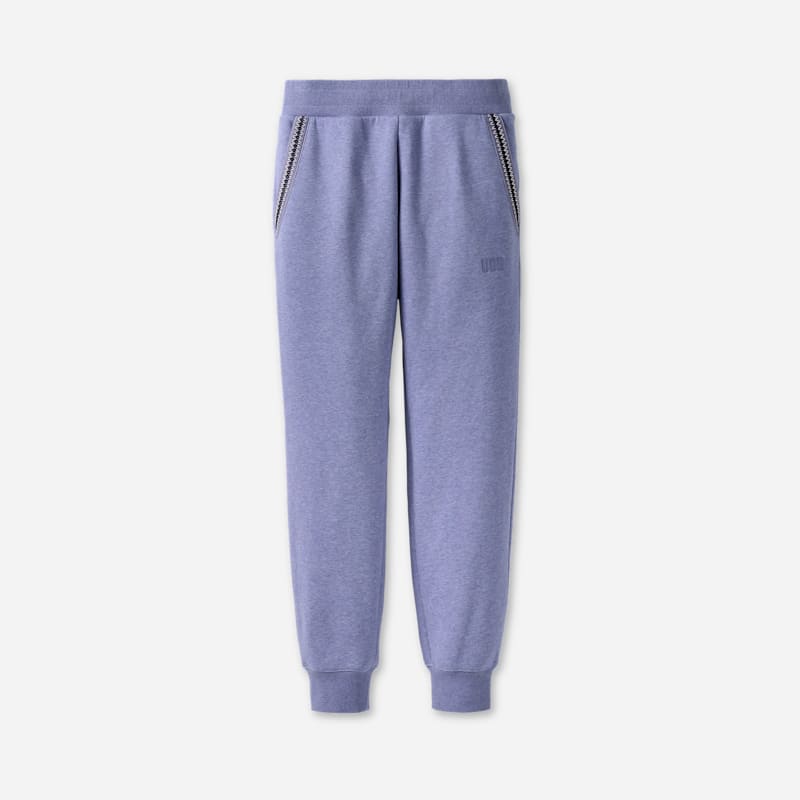 UGG Tasman Jogger for Men in Dusted Iris Heather, Size XL, Cotton Blend/Recycled Materials/Polyester