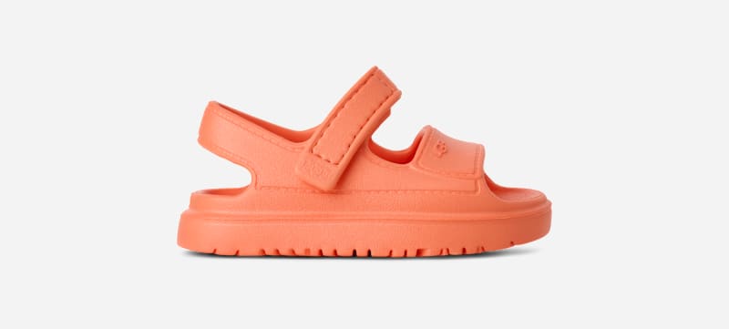 UGG GoldenGlow Sandal for Kids in Orange, Size 7, Eva