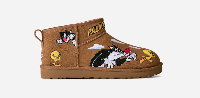 UGG Palace Ultra Mini for Men in Brown, Size 7, Suede/Polyester/Wool