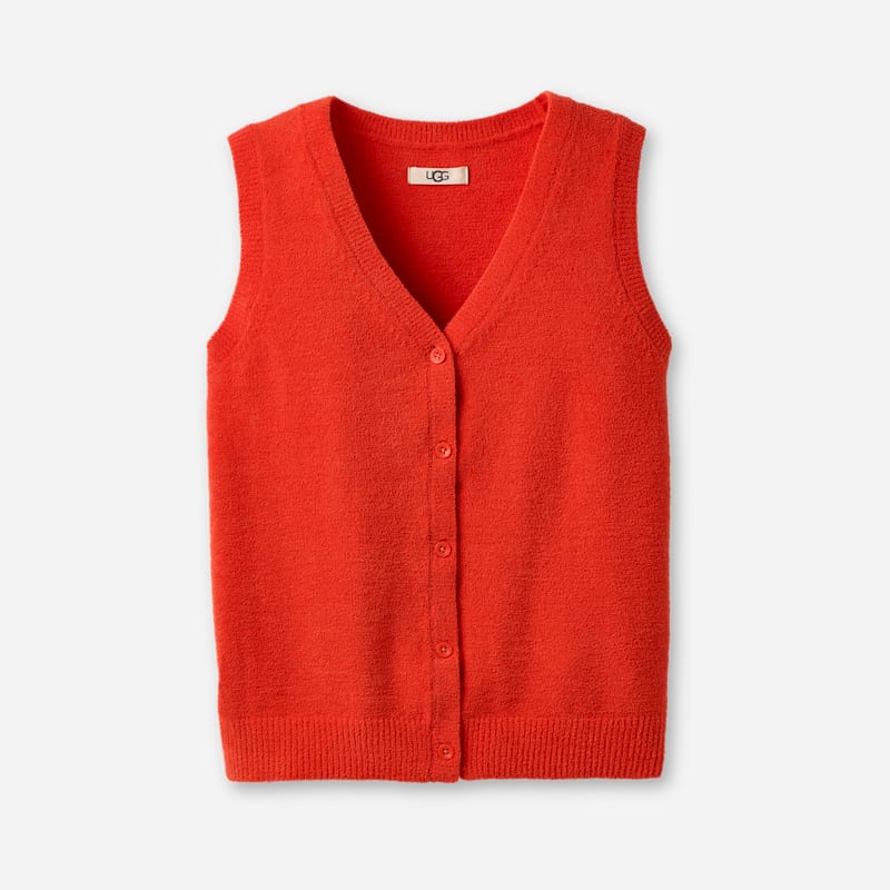 UGG Kollyns Vest Lite for Women in Lobster, Size Small, Polyester
