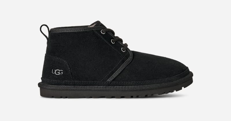 UGG® Neumel Suede Boot for Men in Black, Size 4, Suede/Polyester/Cotton