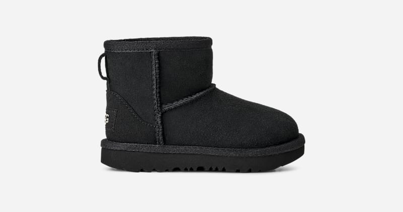 UGG Botas Classic Mini II en Black, Talla 22, Piel De Oveja