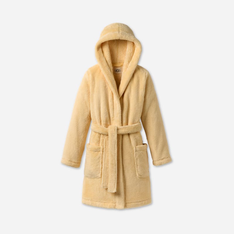 UGG Aarti UGG fluff-ochtendjas voor dames in Chick, Maat L, Fleece