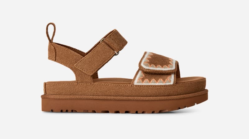 Goldenstar Artistitch Suede Sandals