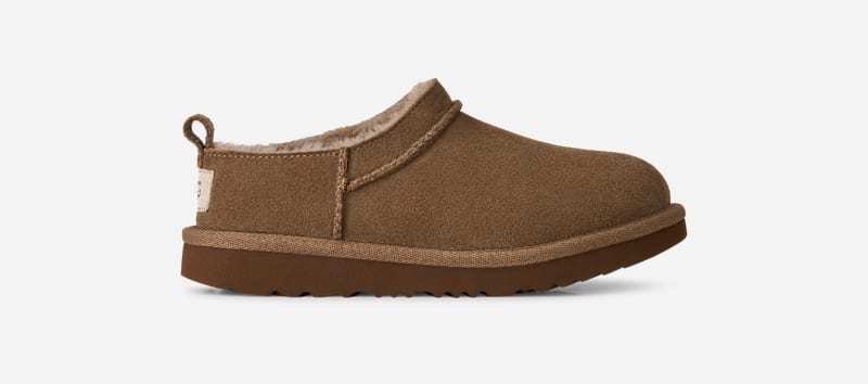 UGG® Classic Micro for Kids in Brown, Size 12K, Suede/Polyester/Wool