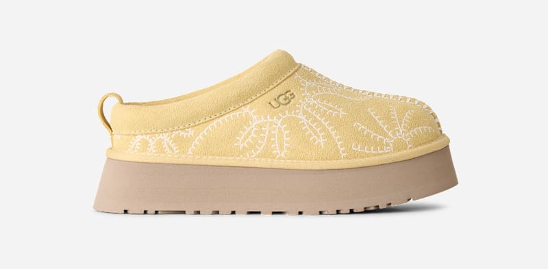 UGG Tazz Botanic sloffen voor dames - muted mustard